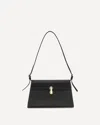 Savette Symmetry Leather Shoulder Bag In Black