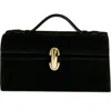 Savette Symmetry Suede Tote Bag In Black