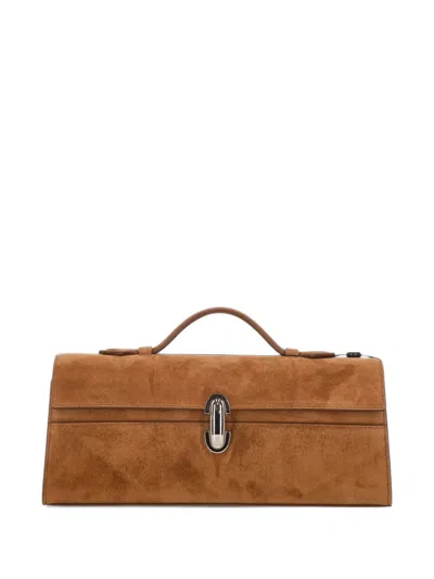 Savette Symmetry Tote Bag In Brown