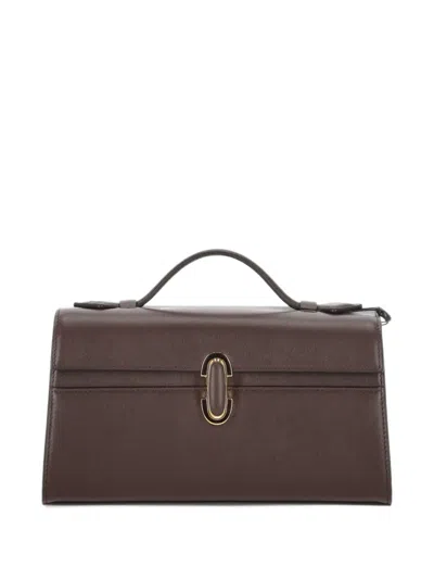 Savette Symmetry Tote Bag In Brown
