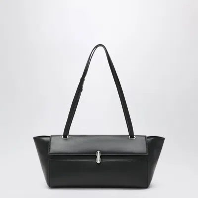 Savette Symmetry Trapeze Bag In Black Leather