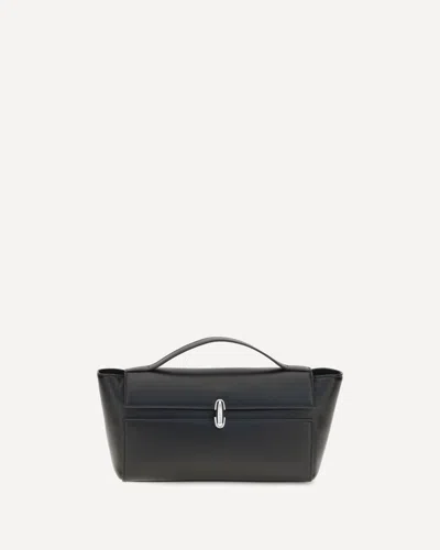Savette Symmetry Trapeze Clutch In Black