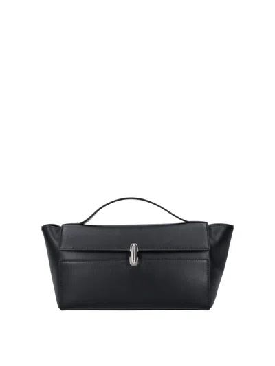 Savette Symmetry Trapeze Clutch In Black