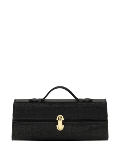 Savette Symmetry Woven Tote Bag In Black