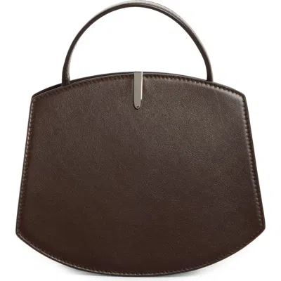 Savette The Florence 20 Leather Top Handle Bag In Coffee