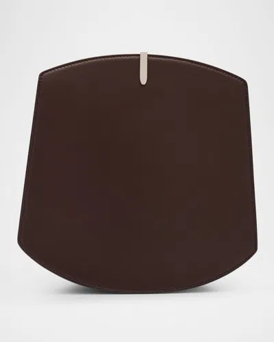 Savette The Florence Calf Leather Crossbody Bag In Coffee
