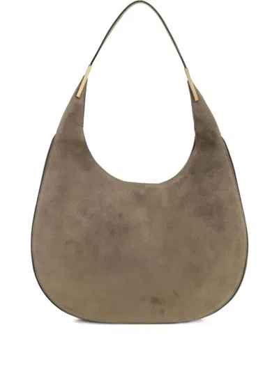 Savette "the Florence" Hobo In Suede In Gray