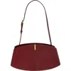 Savette The Florence Leather Shoulder Bag In Wine
