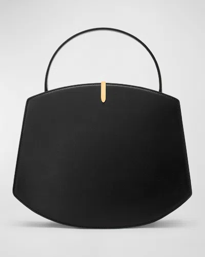 Savette The Florence Leather Top-handle Bag In Black