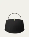 Savette The Florence Leather Top-handle Bag In Black