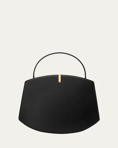 Savette The Florence Leather Top-handle Bag In Black