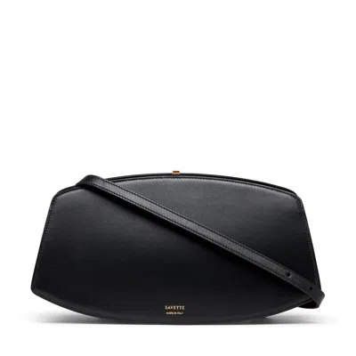 Savette The Florence Shoulder Bag In Black