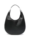 Savette The Small Florence Hobo In Smooth Calf Leather In Black