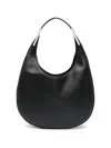 Savette The Small Florence Hobo In Smooth Calf Leather In Black