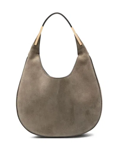 Savette "the Small Florence" Hobo In Suede In Gray
