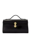 Savette Black Symmetry Pochette Leather Bag In Black