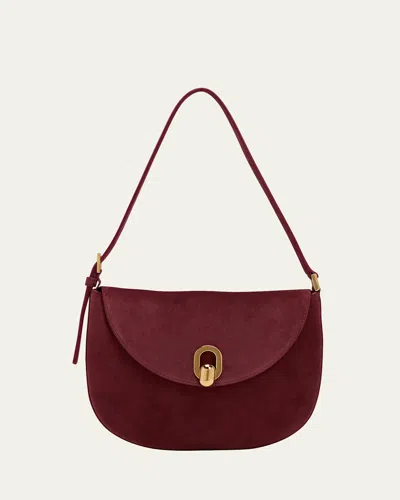 Savette The Tondo Suede Hobo Bag