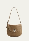 Savette Taupe Small Tondo Bag In 280 Clay