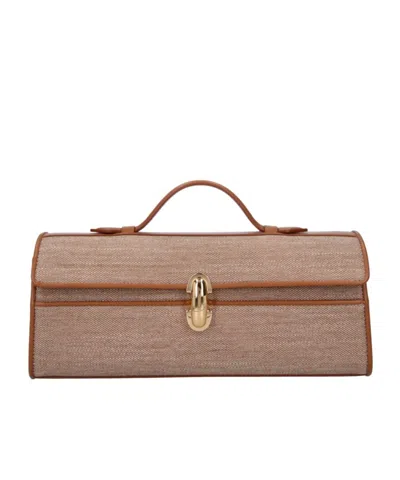 Savette Mini Calfskin Shoulder Bag In Brown