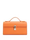 Savette Top-handle Clutch Bag In Orange