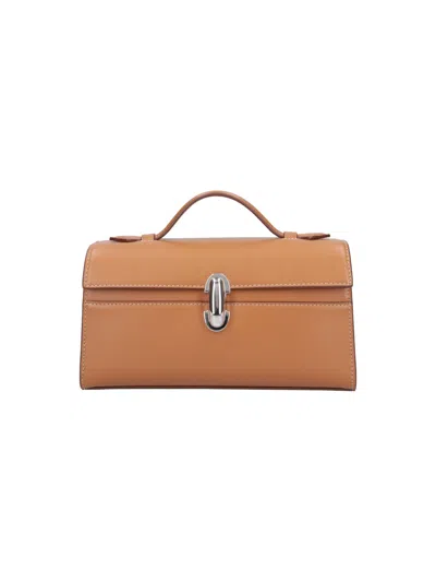 Savette Top Handle Satchel Bag In Brown