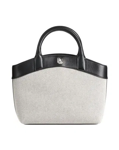 Savette Woman Handbag Black Size - Textile Fibers, Calfskin