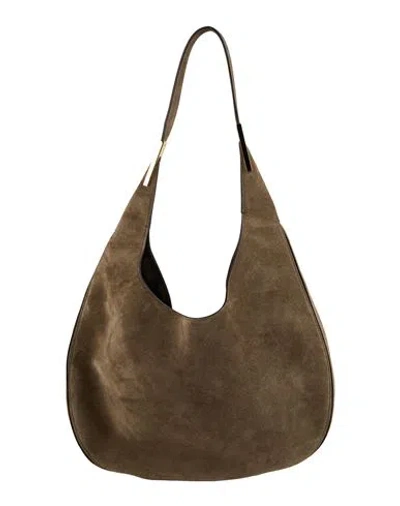 Savette Woman Shoulder Bag Khaki Size - Leather In Sand