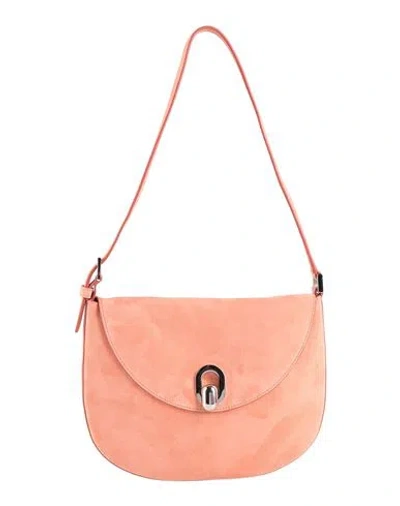 Savette Woman Shoulder Bag Salmon Pink Size - Leather