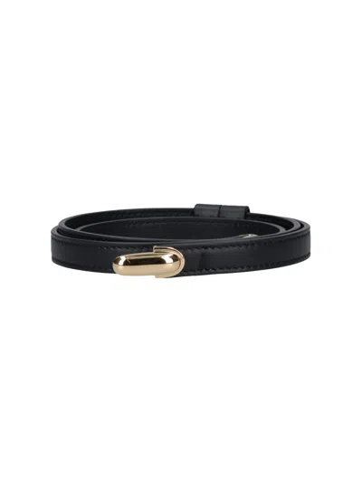 Savette Women's 100% Calf Leather Belt In Black