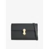 Savette Symmetry Mini Textured-leather Shoulder Bag In Black