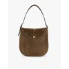 Savette Large Tondo Suede Shoulder Bag In Mink
