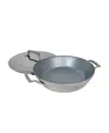 Saveur Selects Tri-ply Stainless Steel 12" Non-stick Everyday Pan With Lid In Stainless Steel