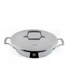 Saveur Selects Voyage Series Tri-ply Stainless Steel 12" Pan With Lid In Silver