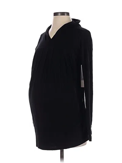 Savi Mom Long Sleeve Top Black Cowl Neck Tops