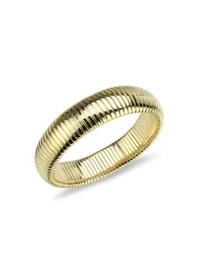 Saviene Women's 18k Goldplated Bangle Bracelet In Brass