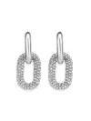 Saviene Women's Color Wheel Cubic Zirconia Link Drop Earrings In Yellow Goldtone