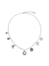 Saviene Women's Crystal, Cubic Zirconia & Simulated Pearl Charm Necklace In Silvertone