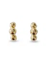 Saviene Women's Cubic Zirconia Bead Chain Hoop Earrings In Yellow Goldtone