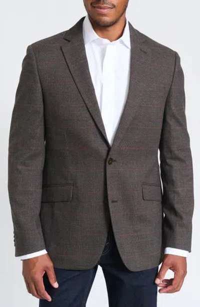 Savile Row Co Brown Plaid Blazer