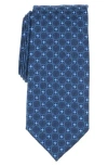 Savile Row Co Caperock Medallion Tie In Blue