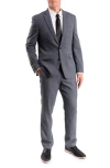 Savile Row Co Charcoal Donegal Twist Trim Fit Suit In Grey