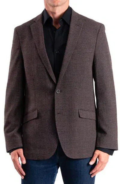Savile Row Co Charcoal Plaid Sport Coat In Grey
