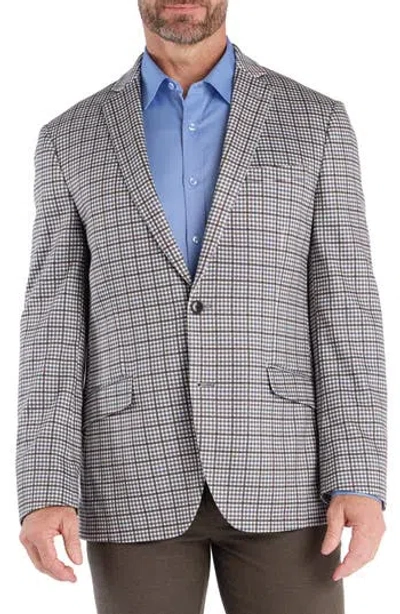 Savile Row Co Check Sport Coat In Blue