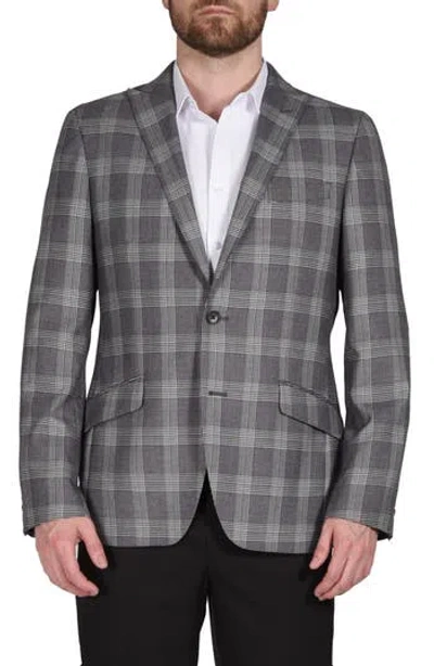 Savile Row Co Gray Glen Plaid Sport Coat In Grey