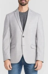 Savile Row Co Grey Textured Notch Lapel Sport Coat In Grey