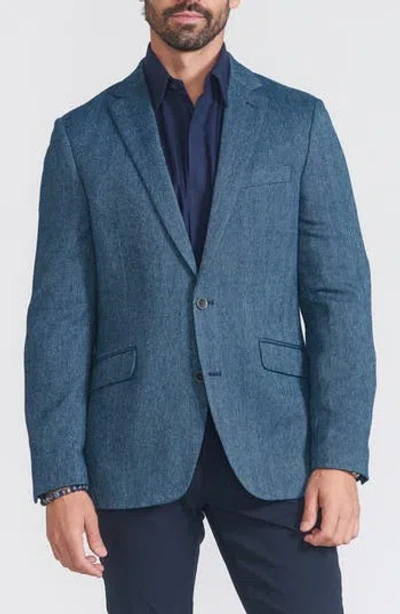 Savile Row Co Herringbone Sport Coat In Blue