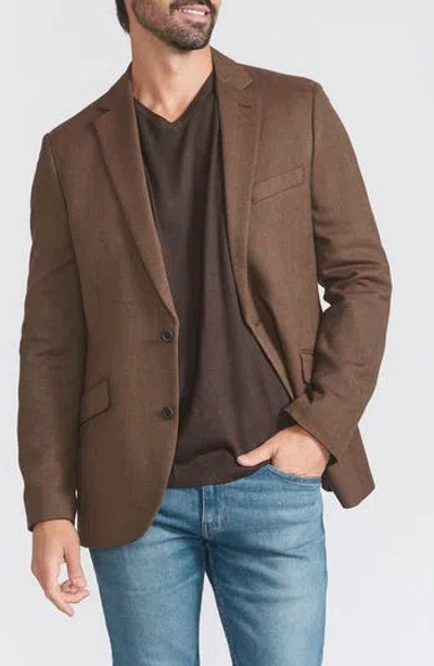 Savile Row Co Herringbone Sport Coat In Olive