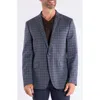 Savile Row Co Mayfair Blue Brown Plaid Sport Coat In Blue