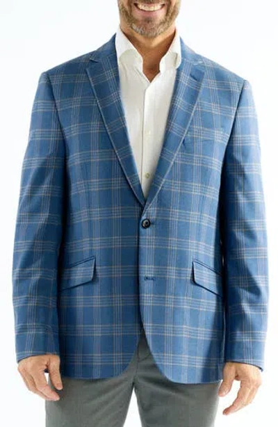 Savile Row Co Mayfair Blue Plaid Sport Coat