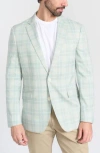 Savile Row Co Mayfair Plaid Notch Lapel Blazer